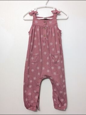 Carter's Dusty Rose Floral Pocket Romper